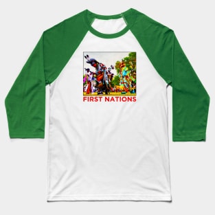 First Nations • Potawatomi, Ho-Chunk, Menominee • Native Milwaukee WI Baseball T-Shirt